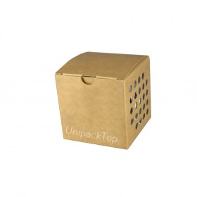Коробка из крафт картона с окошками